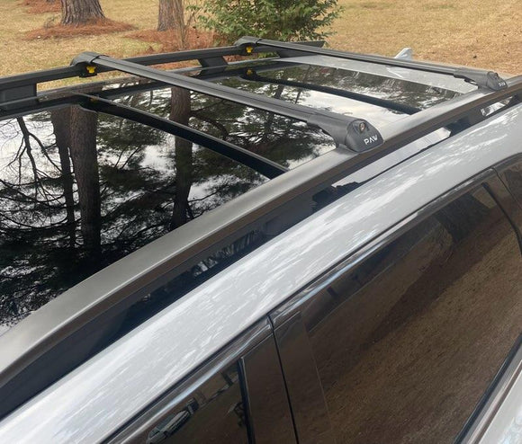 For Kia Sorento 2021-2025 Roof Rack Cross Bars Raised Rail Black