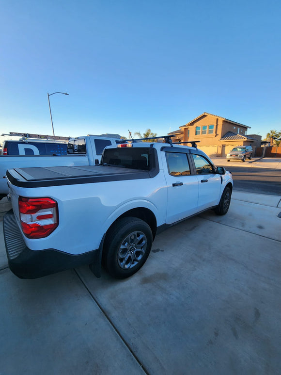 Für Ford Maverick 2020-Up Dachträgersystem, Aluminium-Querstange, Metallhalterung, abschließbar, Silber