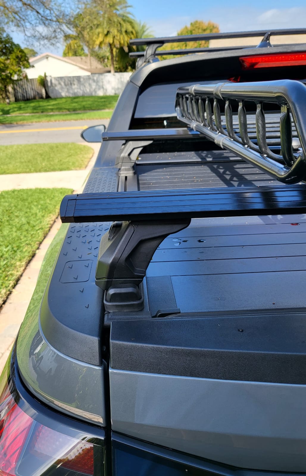 Santa Cruz Back Rack For Hyundai Santa Cruz Bed Rack Cross Bars Roof Rack 3qty, Black ...