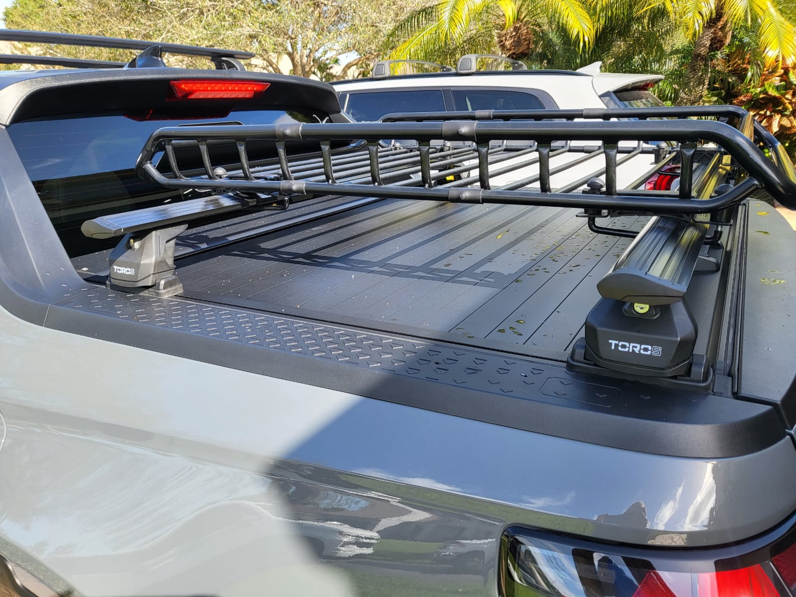 Roof Rack Hyundai Santa Cruz 2017 23 Bed Rack Alu 2qty Black