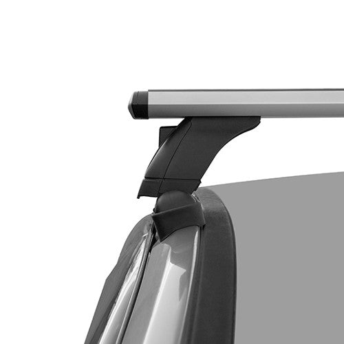 444. Kompatibel mit abschließbaren Aluminium-Dachträgern für Fahrzeuge mit Standarddach Toros Pro 4 Silver