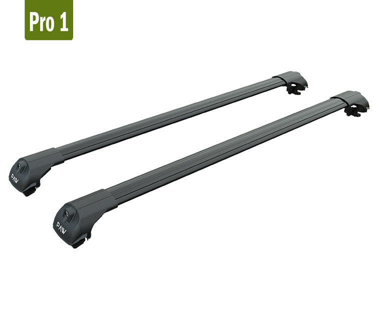 111. Kompatibel mit abschließbaren Aluminium-Dachträgern für Fahrzeuge mit Standarddach Toros Pro 1 Black
