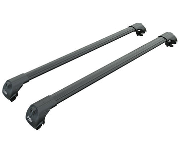 For GMC Acadia/Denali 2010-2016 Roof Rack Cross Bars Raised Rail Alu Black