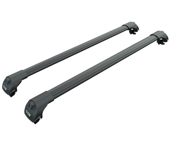 For GMC Acadia/Denali 2010-2016 Roof Rack Cross Bars Raised Rail Alu Black