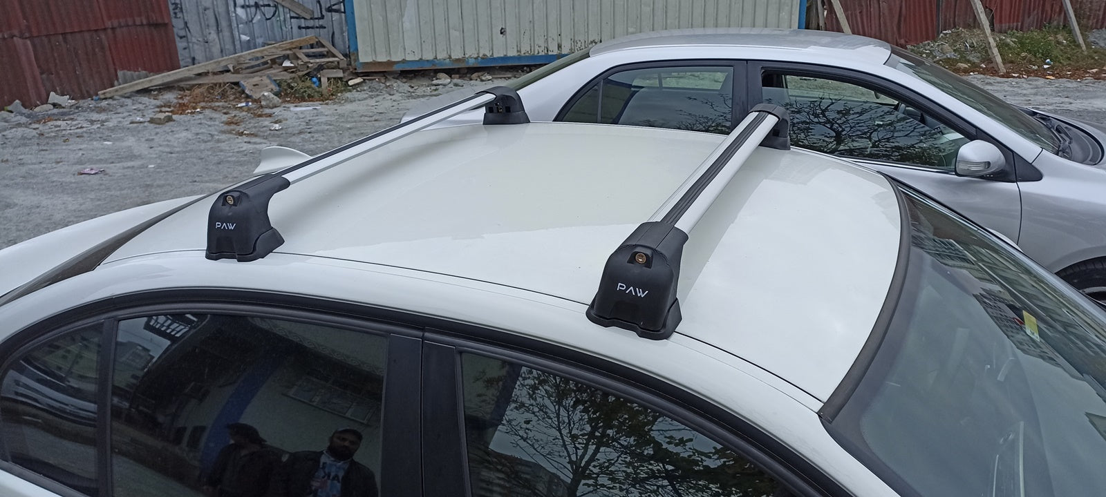For Opel&Vauxhall Adam 2013-Up Roof Rack System Carrier Cross Bars Aluminum Lockable High Quality of Metal Bracket Black-6