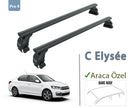 For Citroen C Elysee 2012-2025 Roof Rack System, Aluminium Cross Bar, Lockable, Black-2
