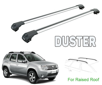 For Dacia Duster 2010-2014 Roof Rack System, Aluminium Cross Bar Silver - 0