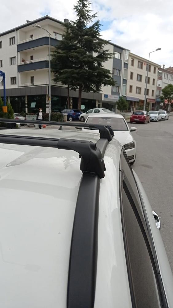For Fiat Egea & Tipo Wagon 2015-Up Roof Rack System, Aluminium Cross Bar, Metal Bracket, Lockable, Black