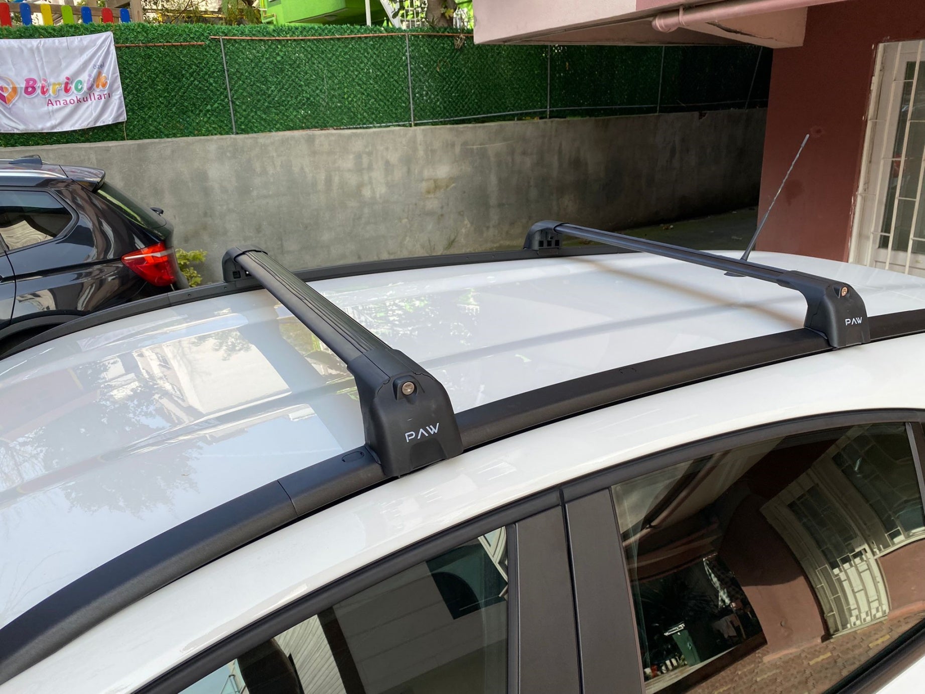 Für Fiat Egea &amp; Tipo 2015-Up Dachträgersystem, Aluminium-Querstange, Metallhalterung, abschließbar, Silber-3