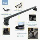 For Volkswagen ID. Buzz Roof Rack Cross Bar Alu Fix Point 3Qty Black-2