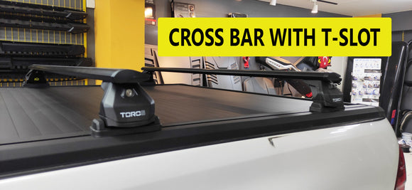 Für Hyundai Santa Cruz 2017–2023 Dachträgersystem, Bettträger-Querstange aus Aluminium, Metallhalterung, abschließbar, schwarz