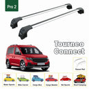 For Ford Tourneo Connect (2024-2025) Roof Rack Cross Bars Raised Rail Silver-2