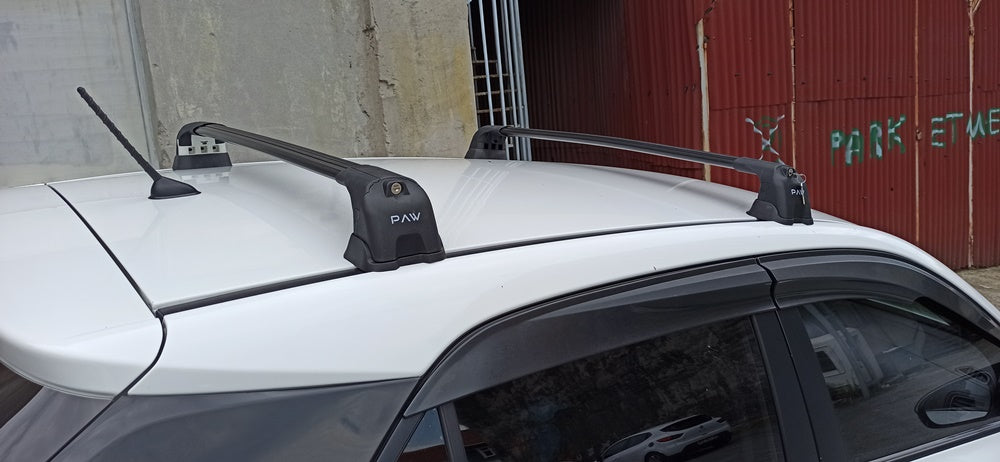 For Hyundai i20 2014-20 Roof Rack Cross Bars Metal Bracket Fix Point Alu Silver-8