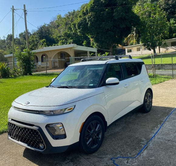 For Kia Soul 2011-2019 Roof Rack Cross Bars Fix Point Silver