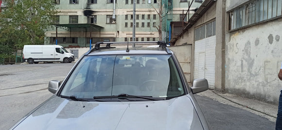 For Nissan X-Trail T31 2007-2014 Roof Rack Cross Bars Flush Rail Alu Silver