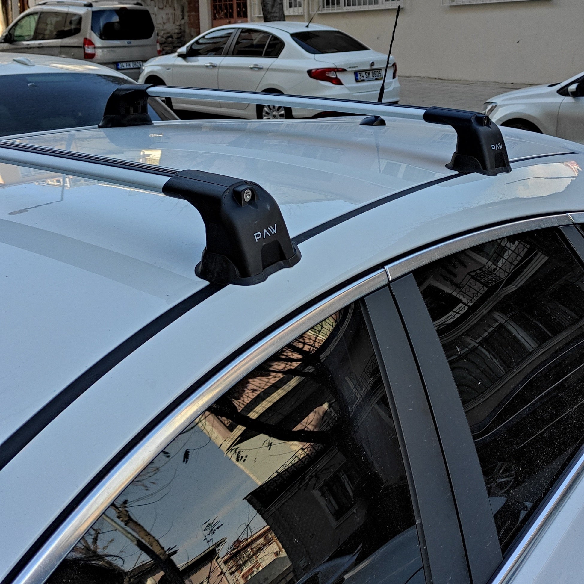 Für Opel &amp; Vauxhall Astra J 2010–2015, Dachträgersystem, Träger, Querträger, Aluminium, abschließbar, hochwertige Metallhalterung, Schwarz