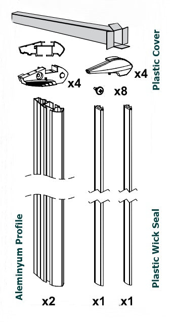 Pro 4 Aluminum Profile Cross Bar