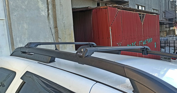 Für Dacia Duster 2010–2014 Dachträgersystem, Aluminium-Querstange, Metallhalterung, abschließbar, Silber