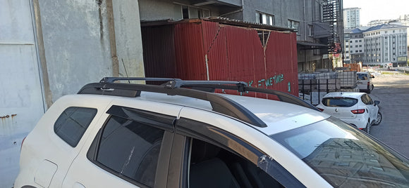 For Dacia Duster 2018-2023 Roof Rack System, Aluminium Cross Bar Silver
