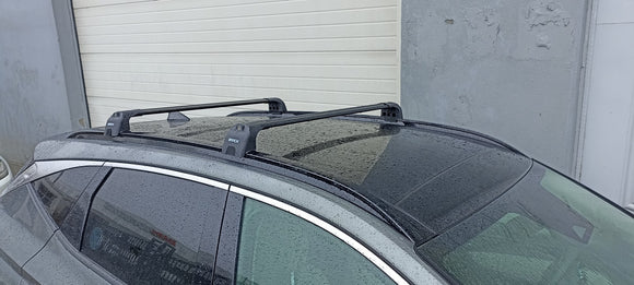For Hyundai Tucson 2021-2025 Roof Rack Cross Bars Flush Rail Silver