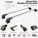 For Hyundai Tucson 2021-2025 Roof Rack Cross Bars Flush Rail Silver-2