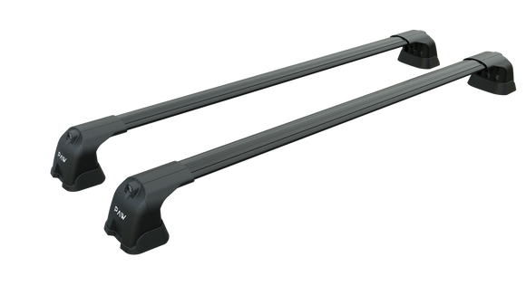 For Opel&Vauxhall Vivaro (MK3) Van LWB 2015-2025 2 Pcs Roof Rack + 2 Pcs Cross Bars Aluminum Black