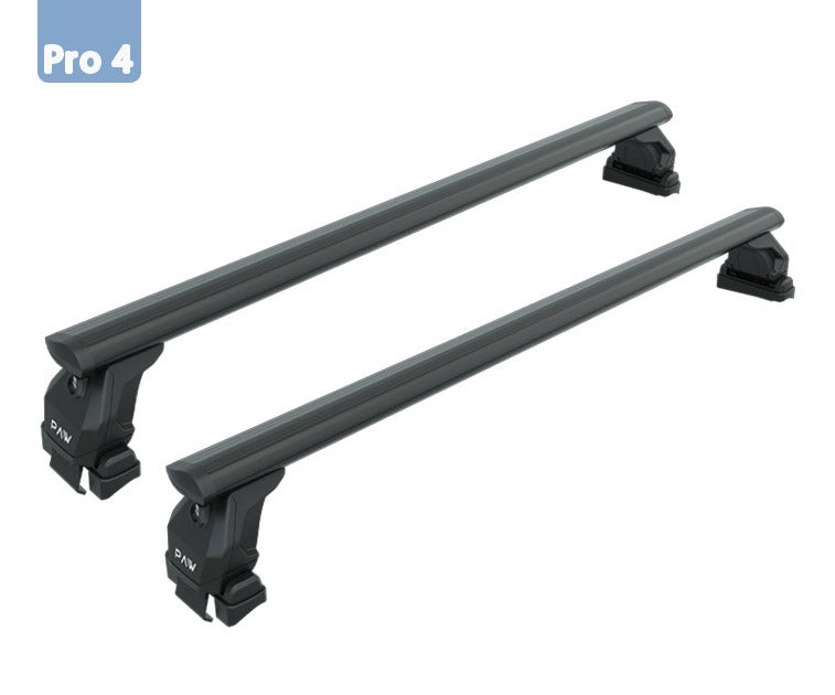 444. Kompatibel mit abschließbaren Aluminium-Dachträgern für Fahrzeuge mit Standarddach Toros Pro 4 Black - 0
