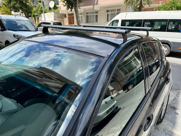 For Dacia Sandero 2013-2020 Roof Rack System, Aluminium Cross Bar, Black