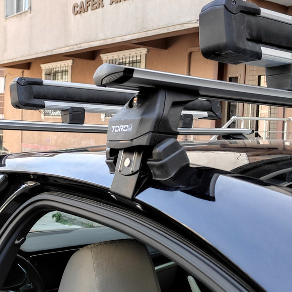 Für Skoda Octavia 2019-Up Dachträgersystem Träger Querstangen Aluminium abschließbar Hochwertige Metallhalterung Schwarz 