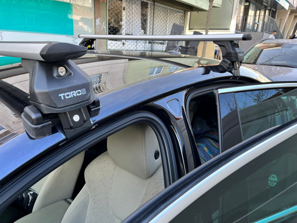 Paw Abschließbarer Aluminium-Dachträger für Fahrzeuge mit Standarddach für Skoda Octavia A7 2013--