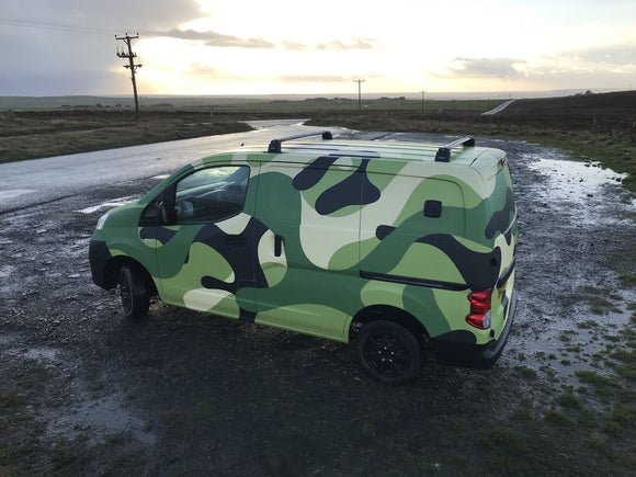 For Nissan NV200 2009-2021 2Qty Roof Rack Cross Bars Fix Point Alu Silver