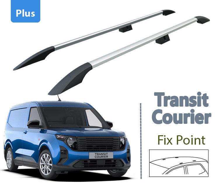 For Ford New Transit Courier Aluminium Roof Rails Silver 2023- Up