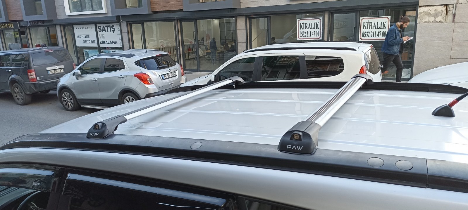 Für Suzuki Grand Vitara 2005–2014, Dachträgersystem, Träger, Querträger, Aluminium, abschließbar, hochwertige Metallhalterung, Silber - 0