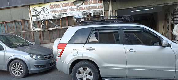 For Dacia Logan MCV 2007-20012 Roof Rack System, Aluminium Cross Bar, Metal Bracket, Lockable, Silver